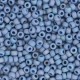 Miyuki rocailles Perlen 11/0 - Opaque glazed frosted rainbow soft blue 11-4704